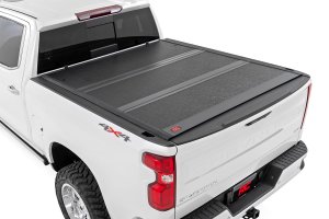 GMC Sierra 1500 Hard Low Profile Bed Cover - Rough Country - Tri-Fold - '14-'18